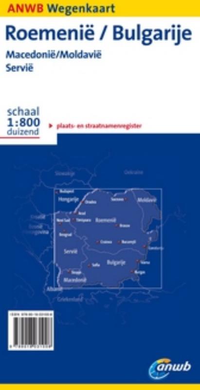 Achterkant van Roemenië ; Bulgarije, Macedonië ; Moldavië ; Servië