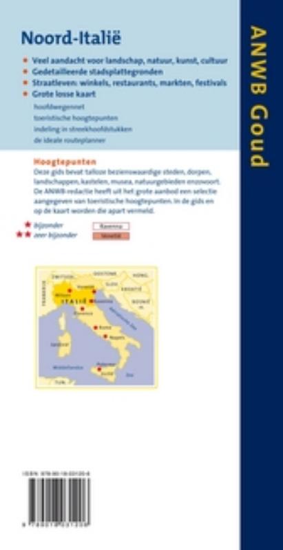 Achterkant van Noord-Italië
