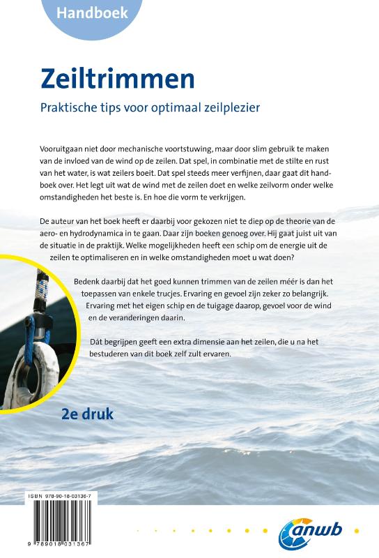 Achterkant van Handboek zeiltrimmen