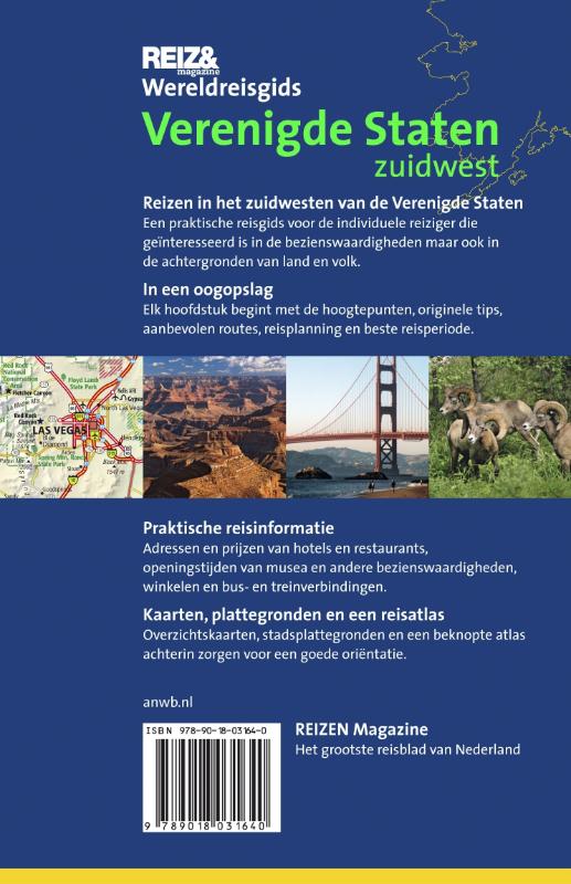 Achterkant van Verenigde Staten ZuidWest