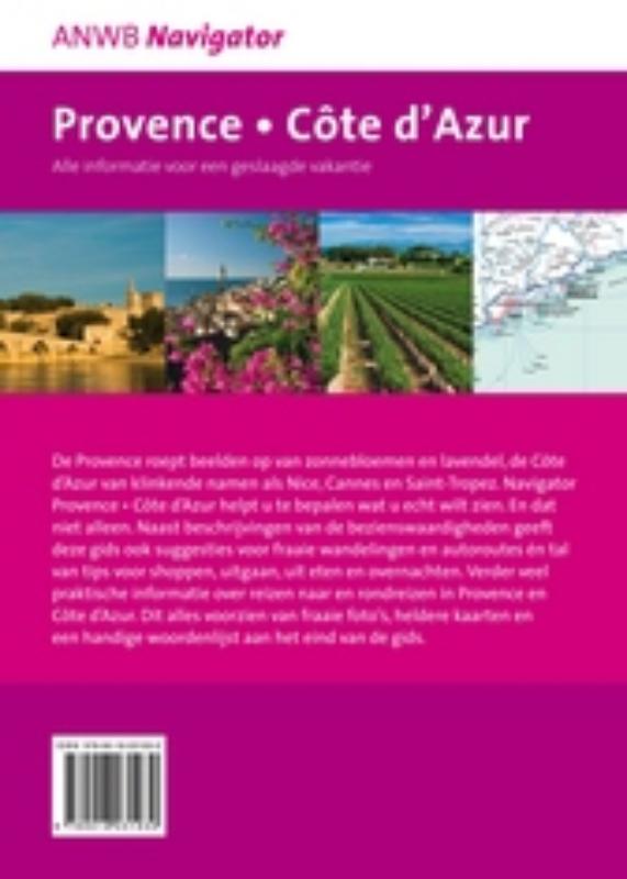 Achterkant van Provence Cote d'Azur