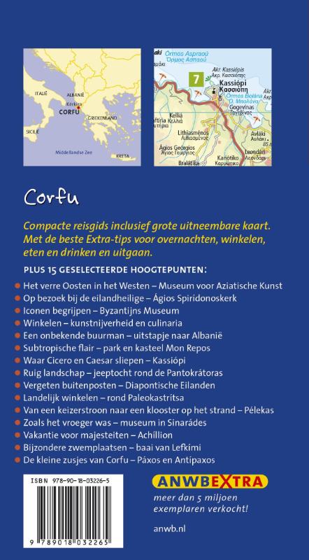 Achterkant van Corfu