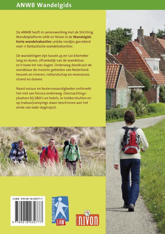 Achterkant van Korte wandelvakanties