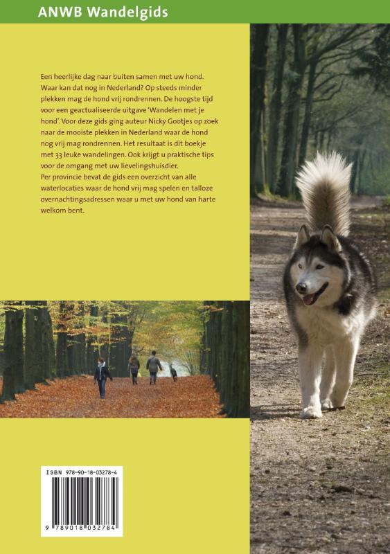 Achterkant van Wandelen met je hond
