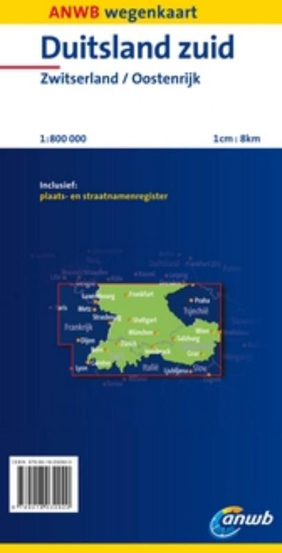 Achterkant van Duitsland Zuid, Zwitsenland, Oostenrijk