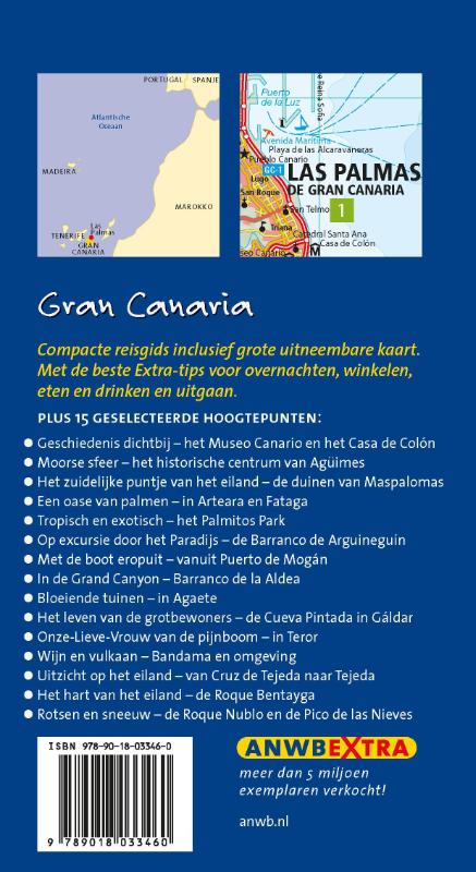 Achterkant van Gran Canaria