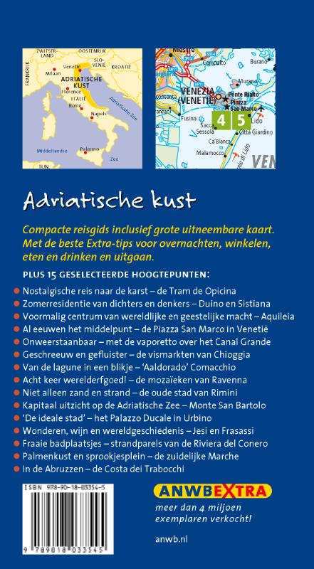 Achterkant van Adriatische kust