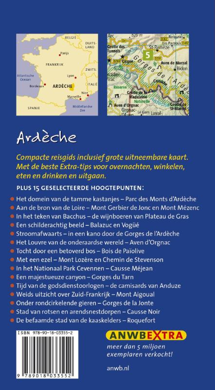 Achterkant van Ardèche