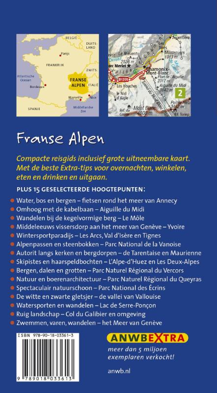 Achterkant van Franse Alpen