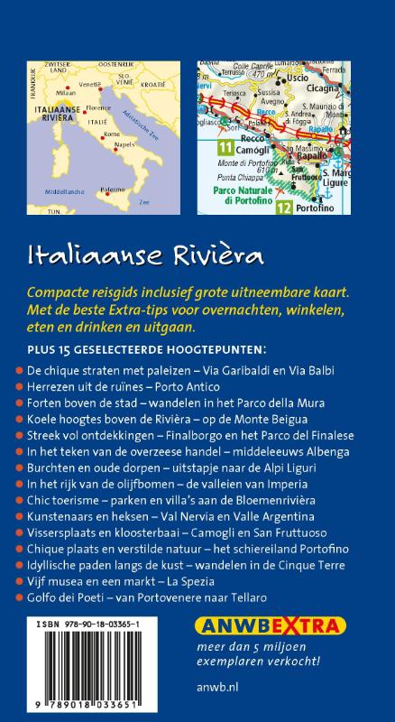 Achterkant van Italiaanse riviera