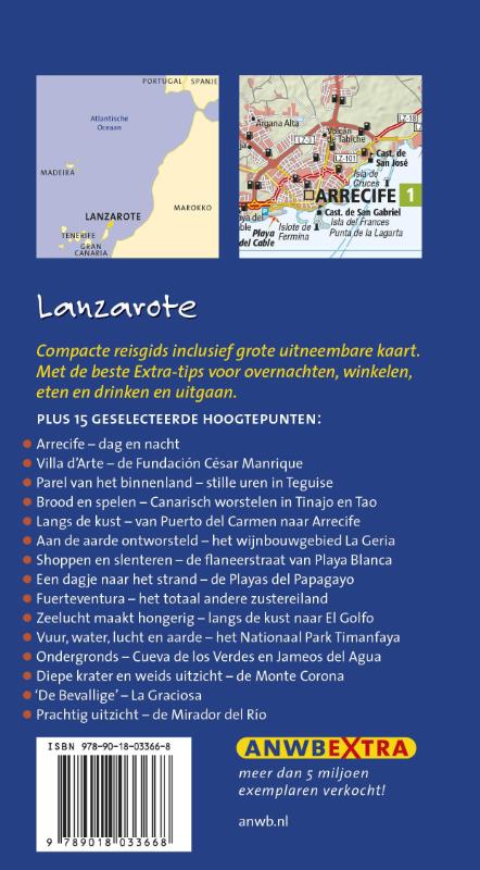 Achterkant van Lanzarote