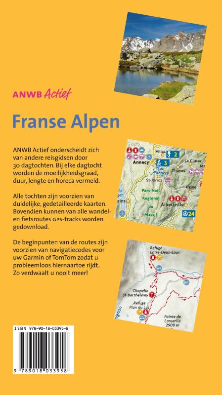 Achterkant van Franse Alpen