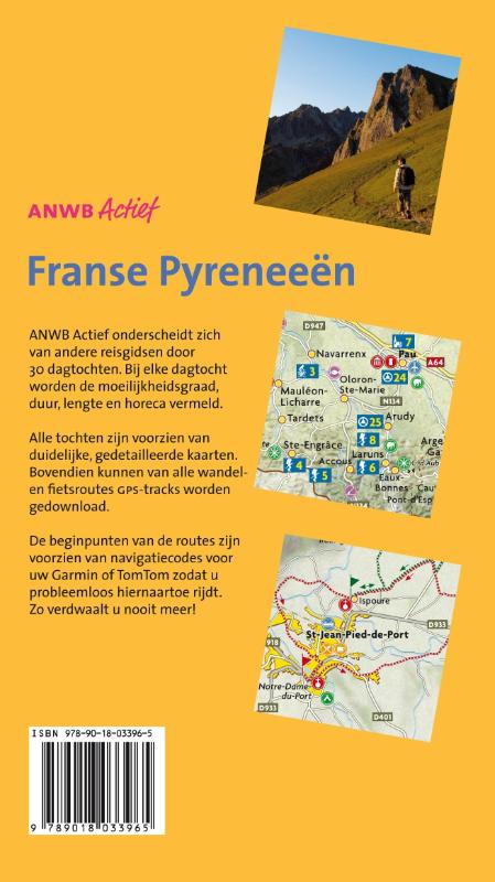 Achterkant van Franse Pyreneeën