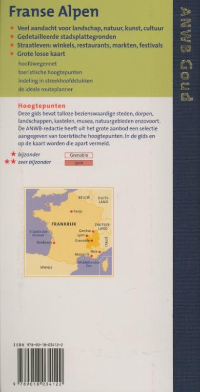 Achterkant van Franse Alpen