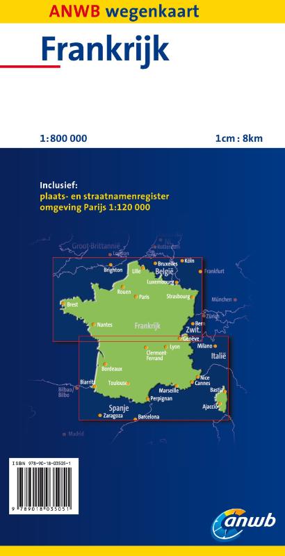Achterkant van Frankrijk