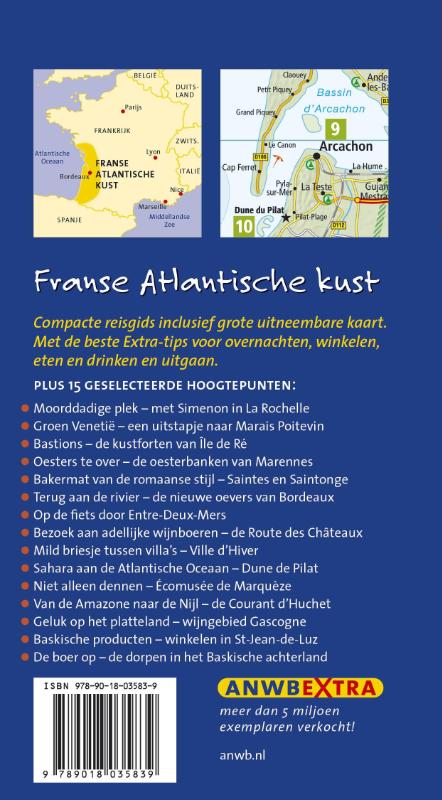Achterkant van Franse Atlantische kust