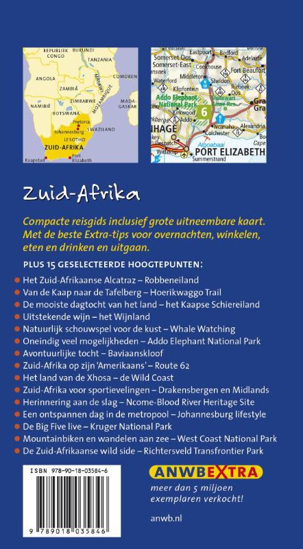 Achterkant van Zuid-Afrika