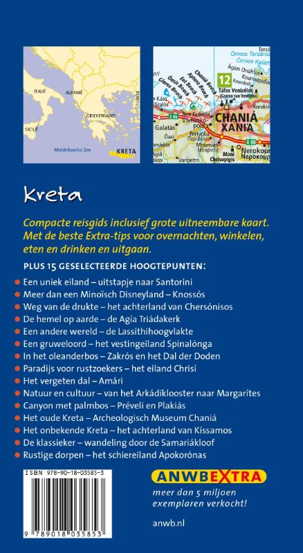 Achterkant van Kreta