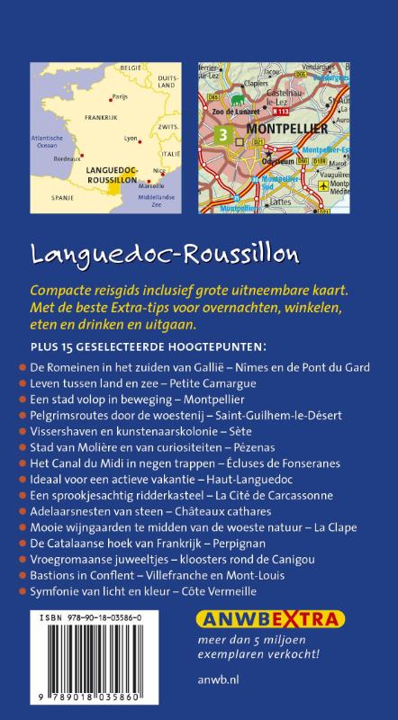 Achterkant van Languedoc-Roussillon