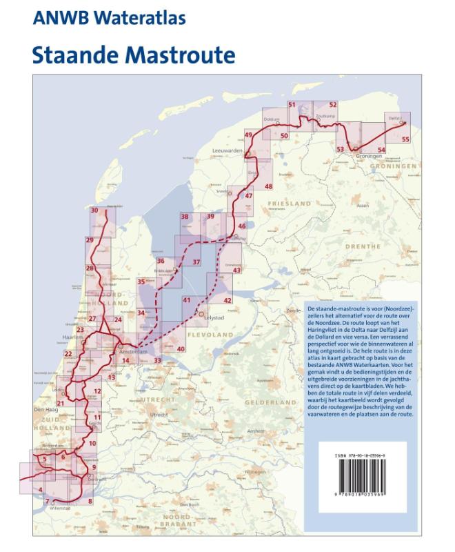 Achterkant van Staande mastroute