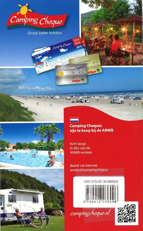 Achterkant van Camping Cheque