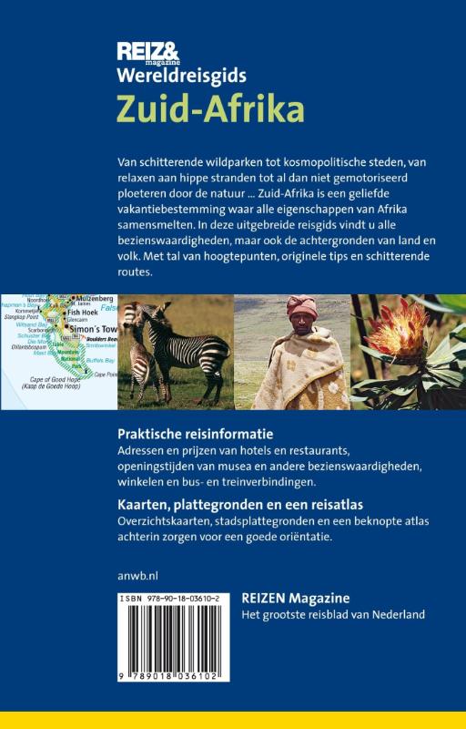 Achterkant van Zuid-Afrika