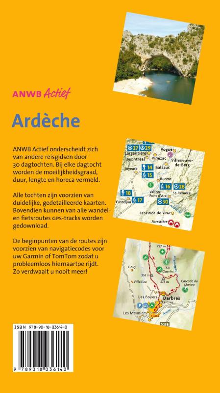 Achterkant van Ardèche