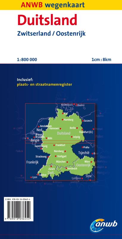 Achterkant van Duitsland, Zwitserland, Oostenrijk 2013-2014