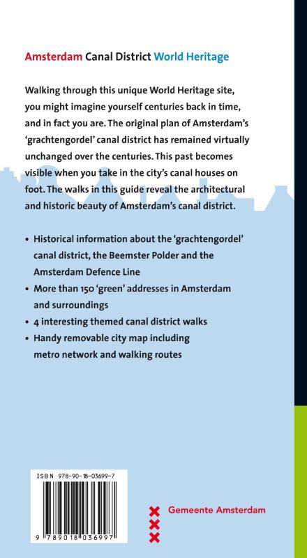 Achterkant van Amsterdam canal district