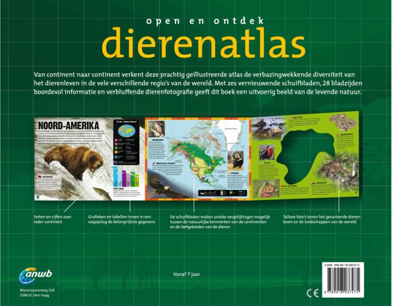 Achterkant van Dierenatlas