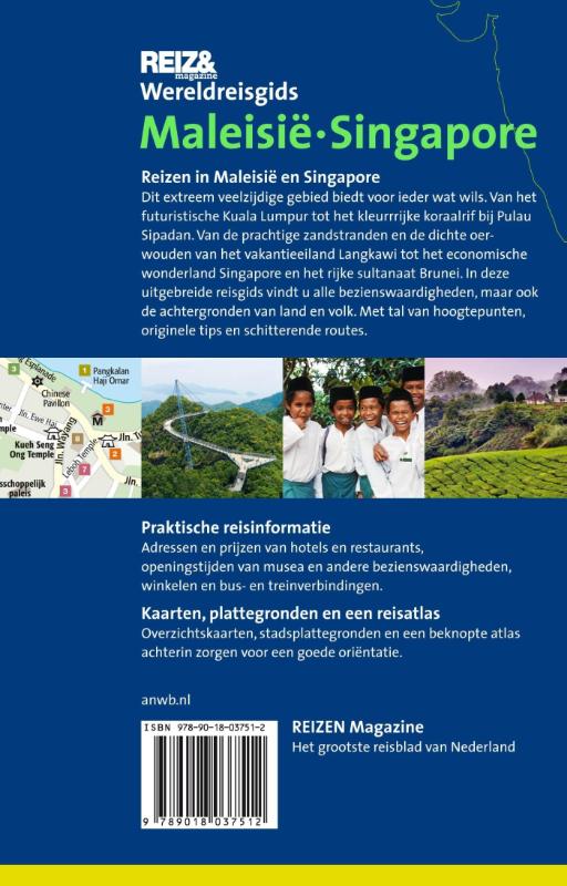 Achterkant van Maleisië Singapore