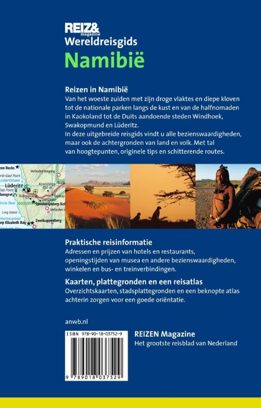 Achterkant van Namibië