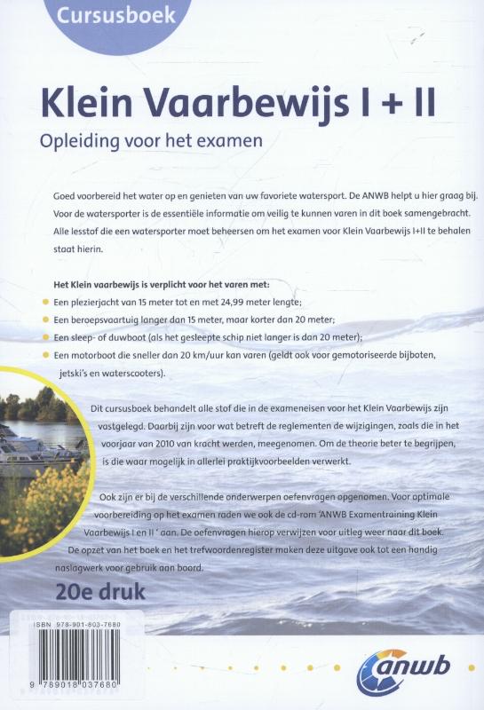 Achterkant van Cursusboek
