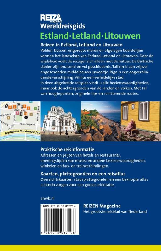 Achterkant van Estland, Letland, Litouwen