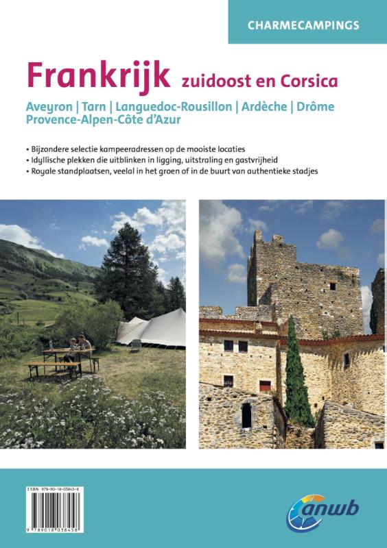 Achterkant van Frankrijk ZuidOost en Corsica