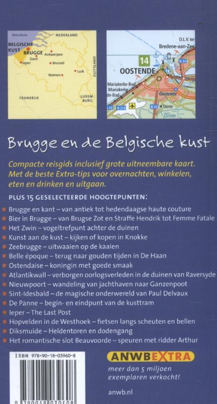 Achterkant van Brugge en de Belgische kust