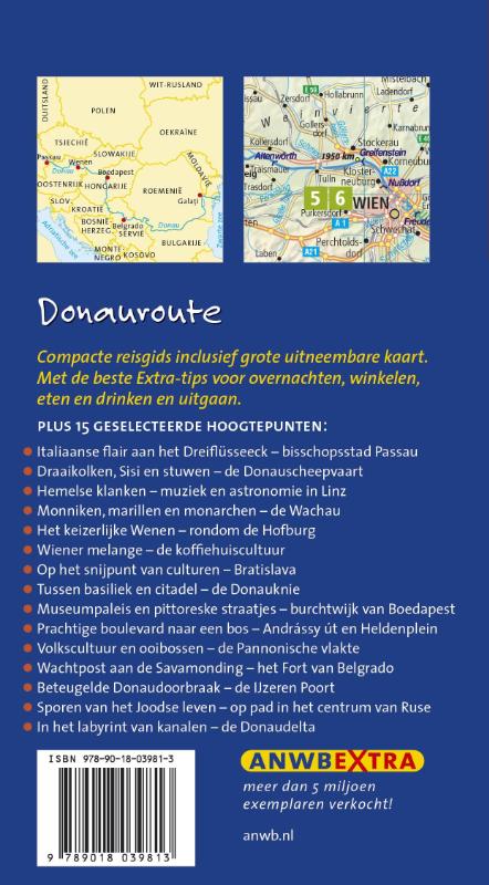 Achterkant van Donauroute