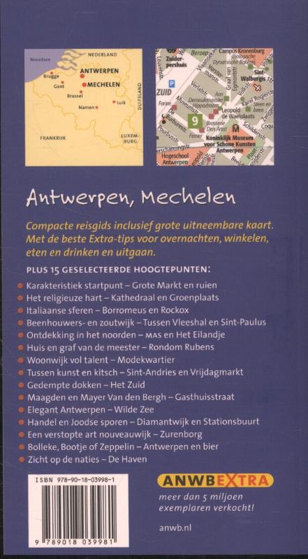 Achterkant van Antwerpen & Mechelen