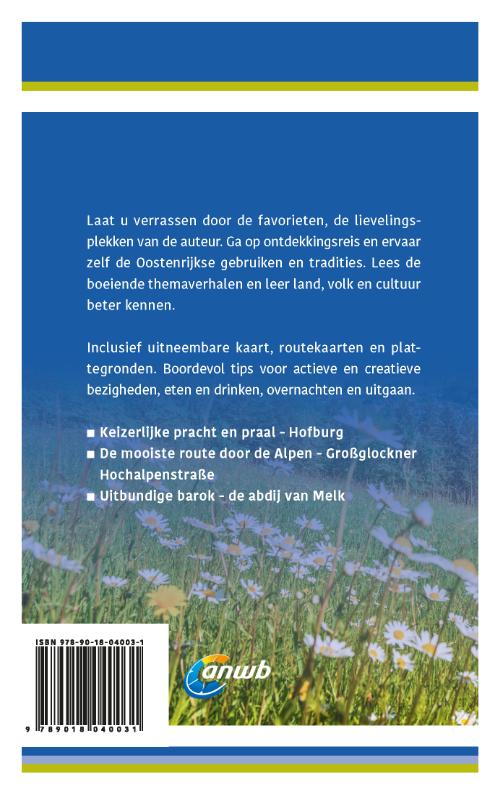 Achterkant van Ontdek Oostenrijk