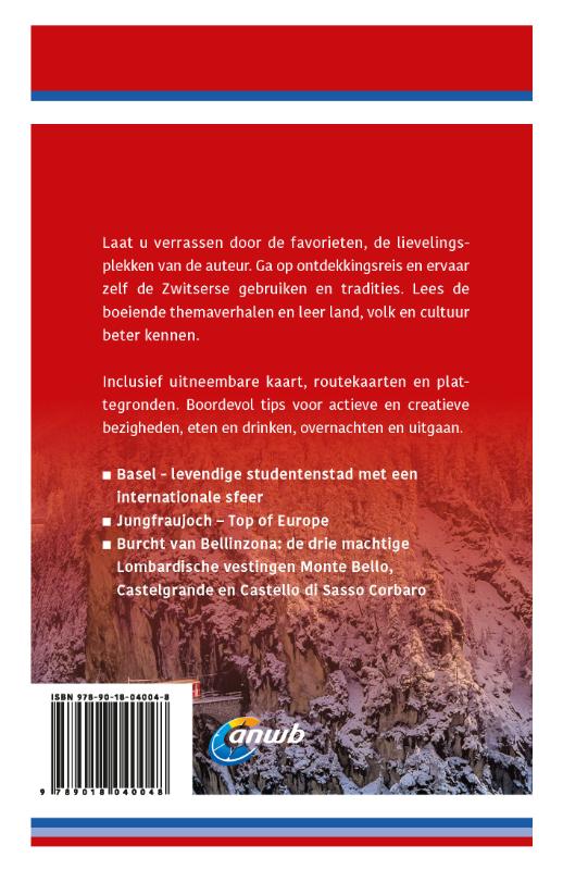 Achterkant van Ontdek Zwitserland