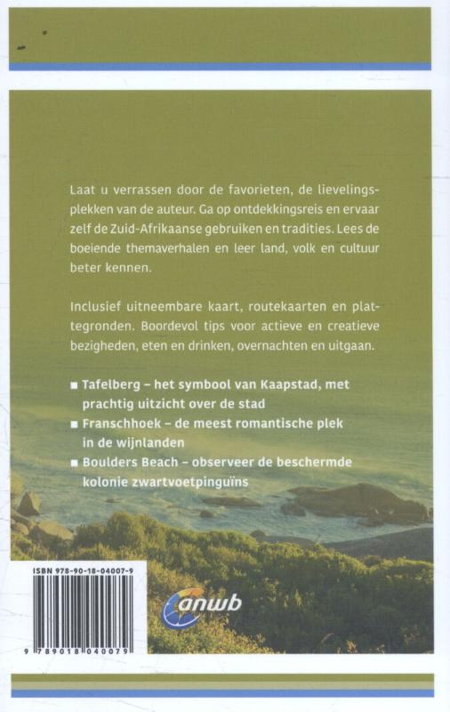 Achterkant van Ontdek Kaapstad & de Kaap