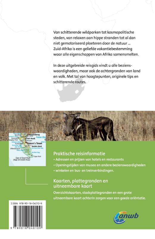 Achterkant van Wereldreisgids Zuid-Afrika