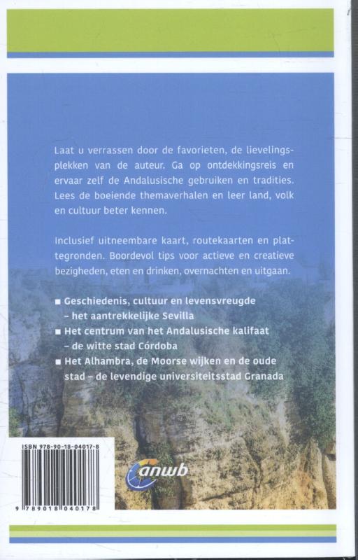 Achterkant van Ontdek Andalusië