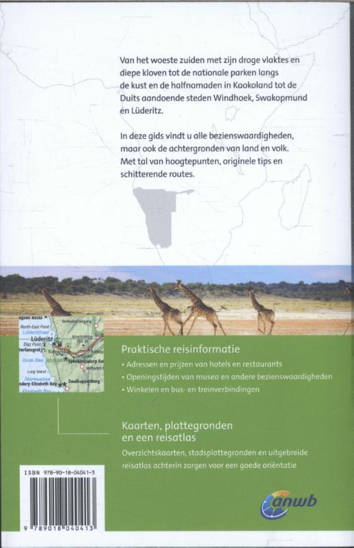 Achterkant van Namibië