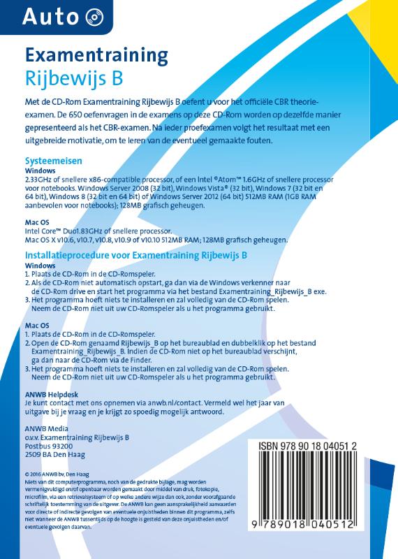 Achterkant van Examentraining