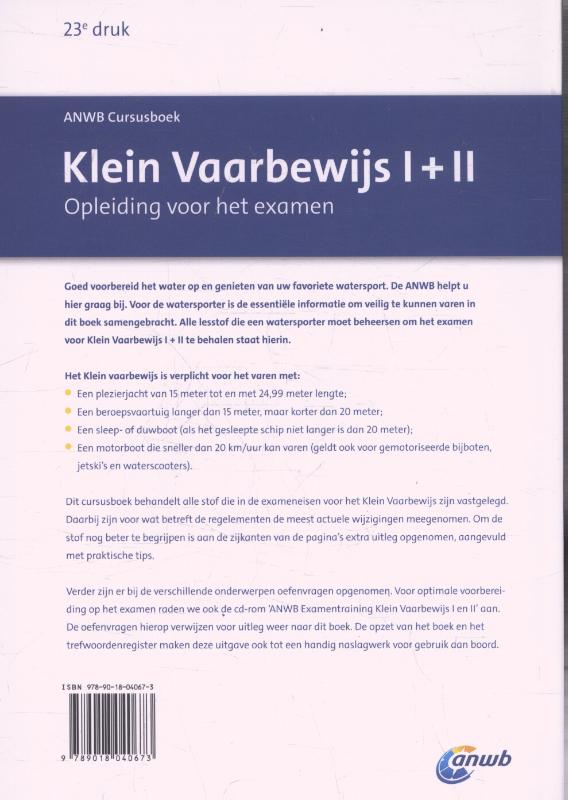 Achterkant van Studieboek voor het examen