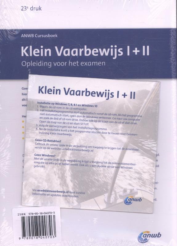 Achterkant van Cursusboek