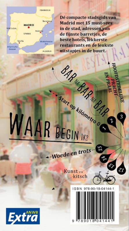 Achterkant van Madrid anwb extra
