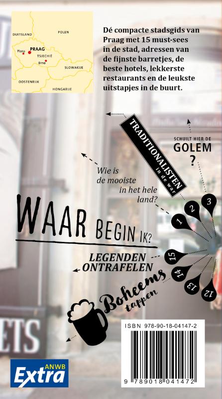 Achterkant van Praag anwb extra