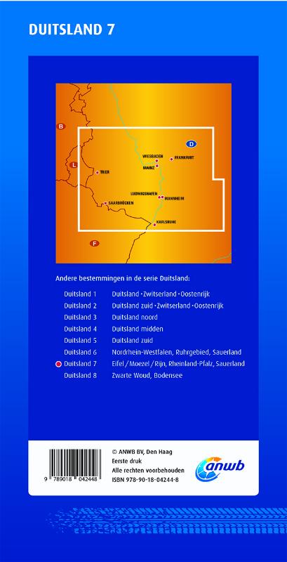 Achterkant van Duitsland 7. Eifel/Moezel/Rijn, Rheinland-Pfalz, Saarland